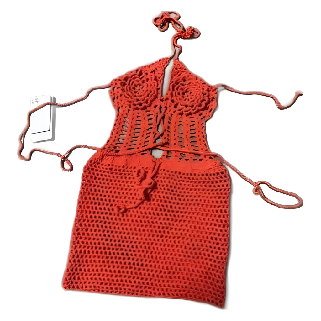 Crochet Knitted Bikini Bodycon Beach Dress for Beachwear