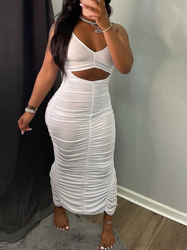 Indiebeautie – Gerüschtes Kleid mit Cut-outs