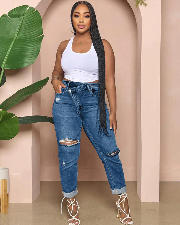 OUT THE WAY GIRL JEANS Denim