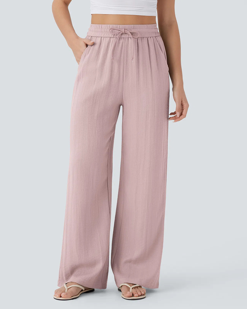 Palm Breeze Linen Pants