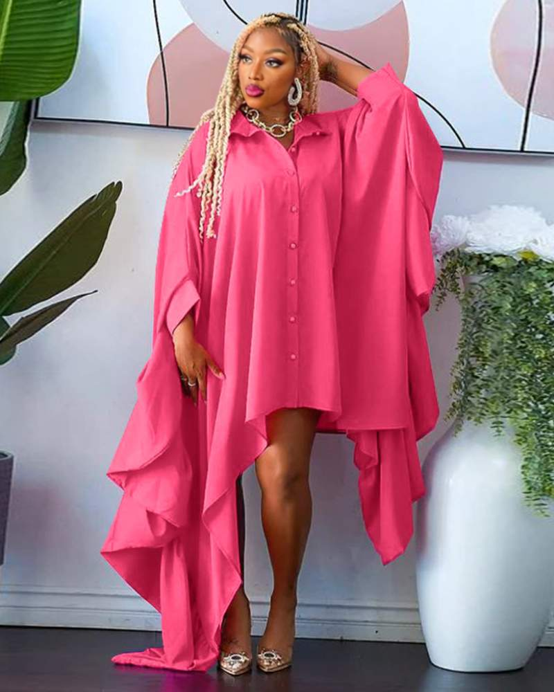 STELLA DRESS/TOP HOTPINK One Size Fits up to 4XL