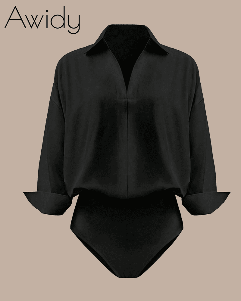 Women Slim Fit Collared Shirt Top