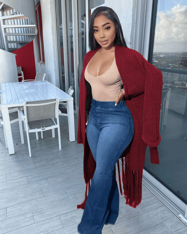 Zoe cardigan Claret