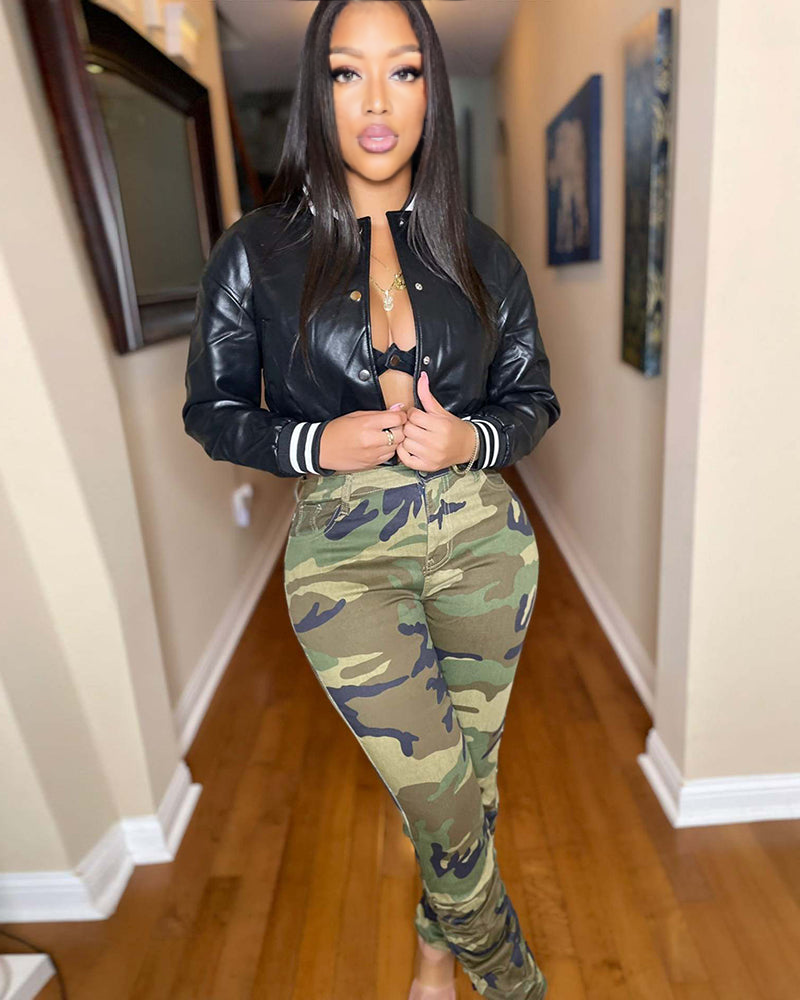 Varsity leather BLACK