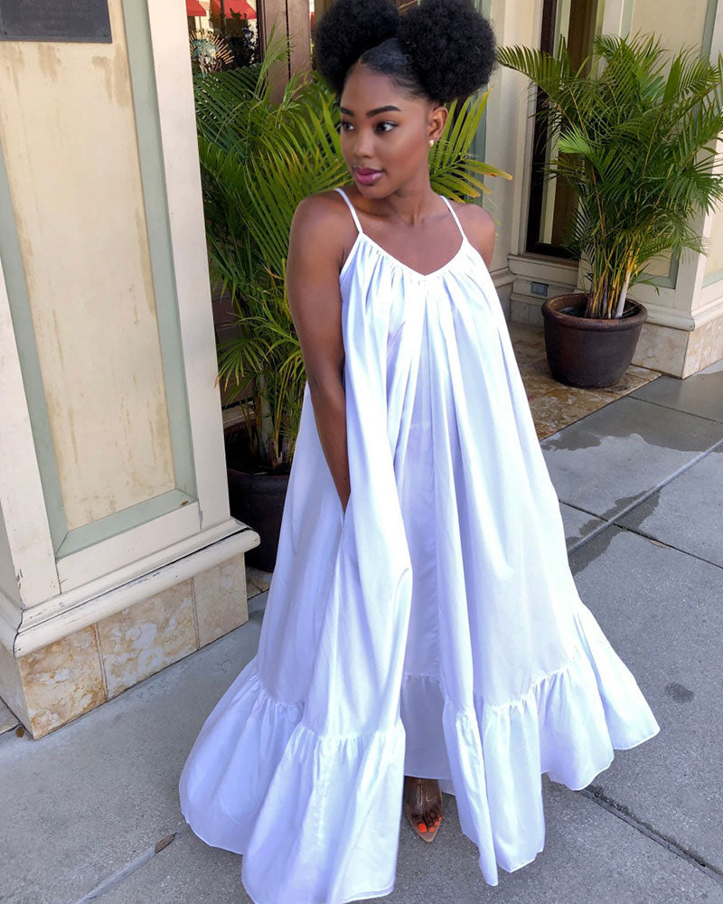 Molly maxi dress WHITE