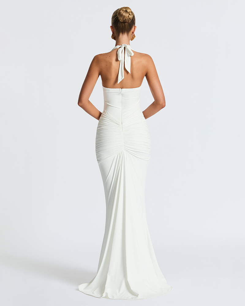 Ribbon Flow Evening Dress
