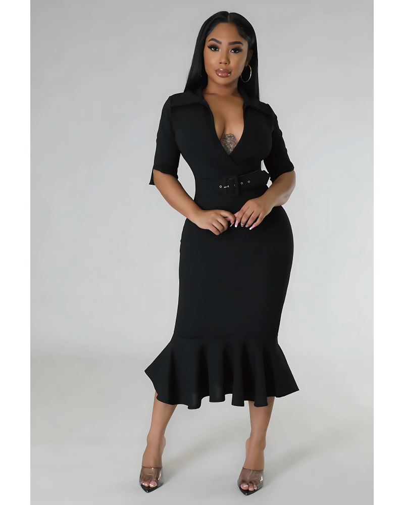 Demie Babe Dress Black XL