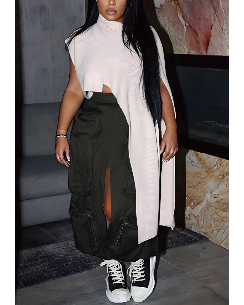 CARGO SKIRT Black