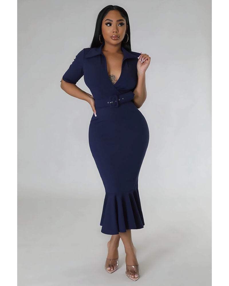 Demie Babe Dress Navy