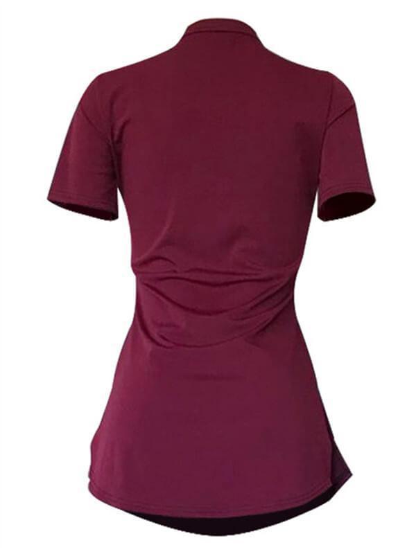 T-shirt à slogan fendu sur le côté