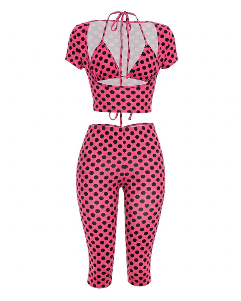 Dot The Rules 3PC Capri Set