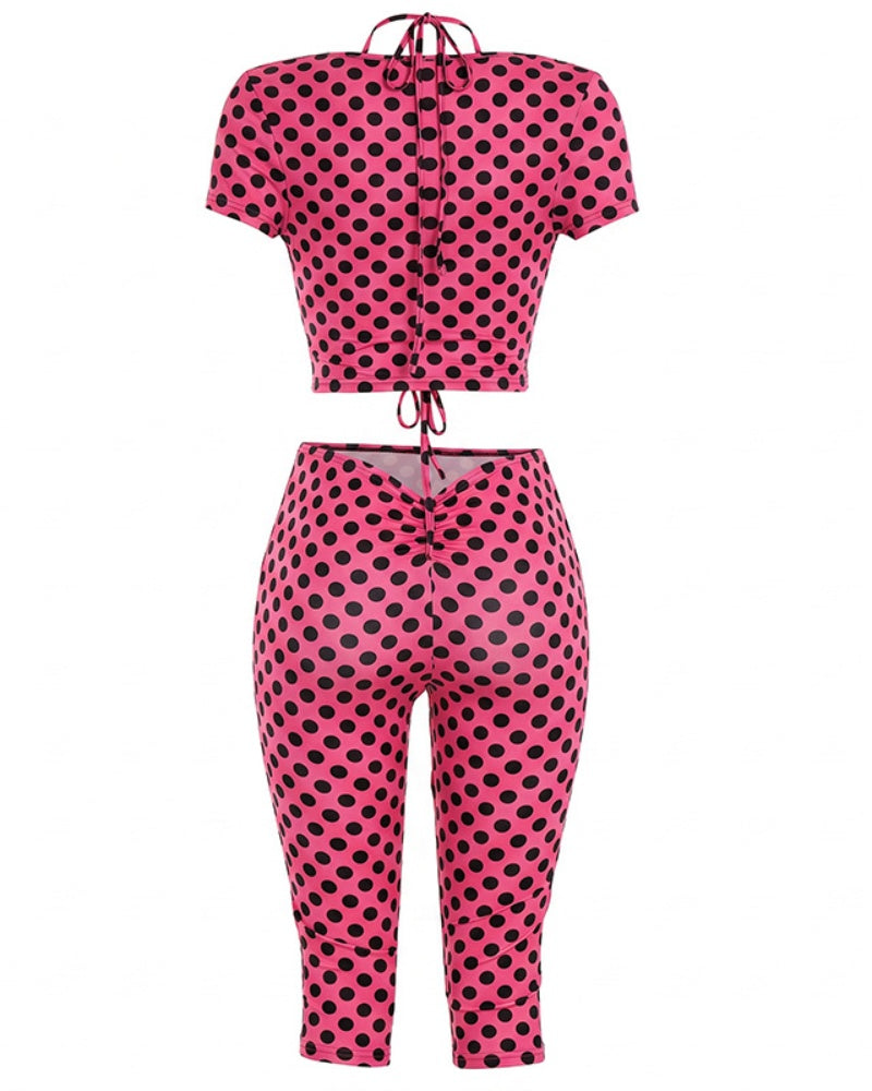 Dot The Rules 3PC Capri Set