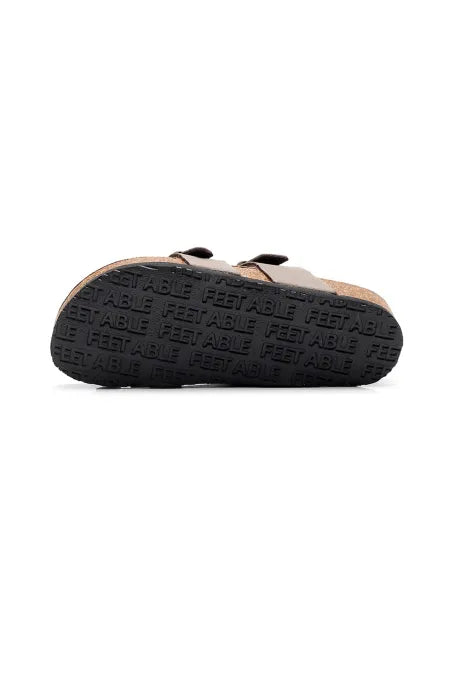Toe Ring Criss Cross Buckles Thong Sandals