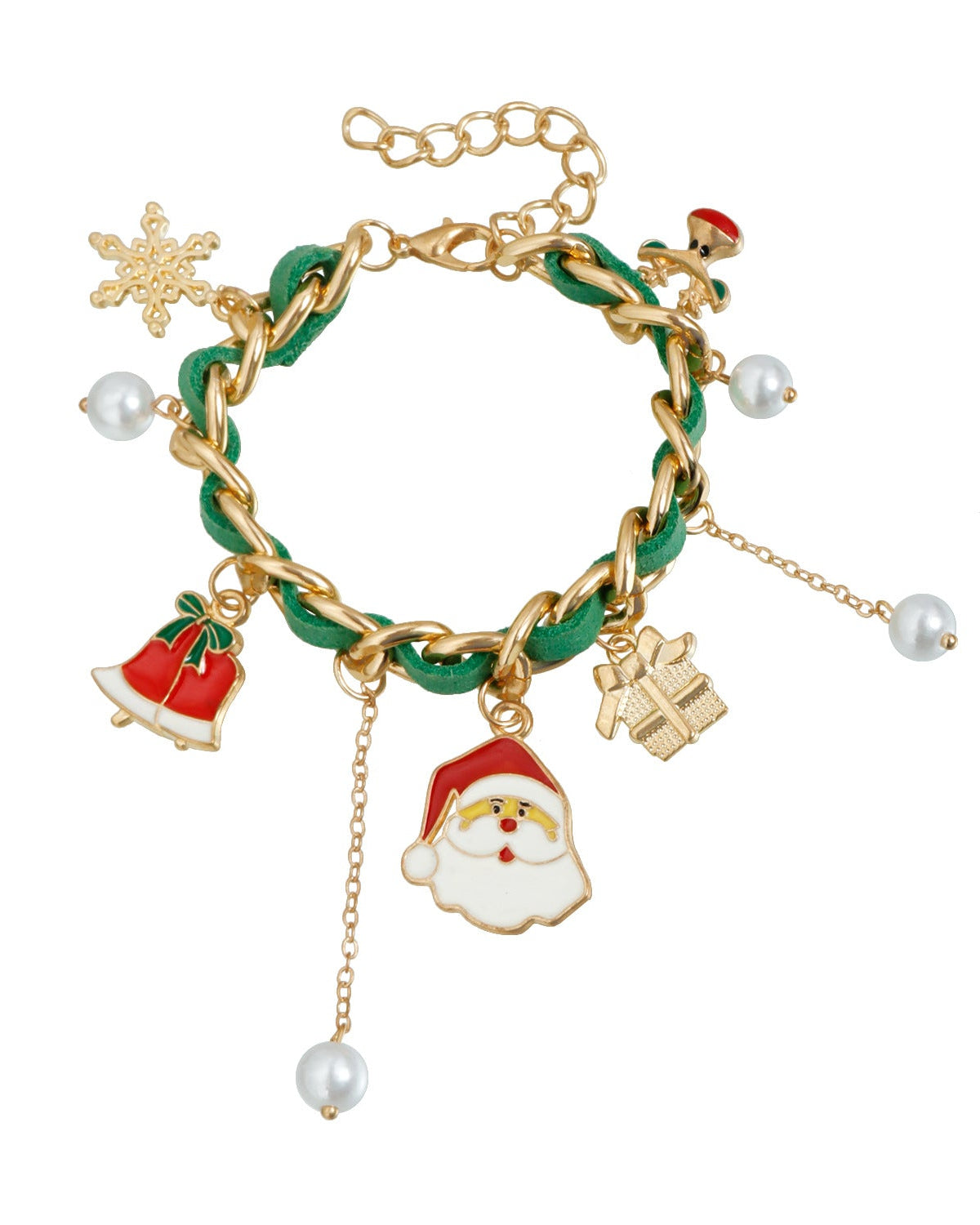Christmas Ribbon Braided Fashion Party Necklace & Bracelet
