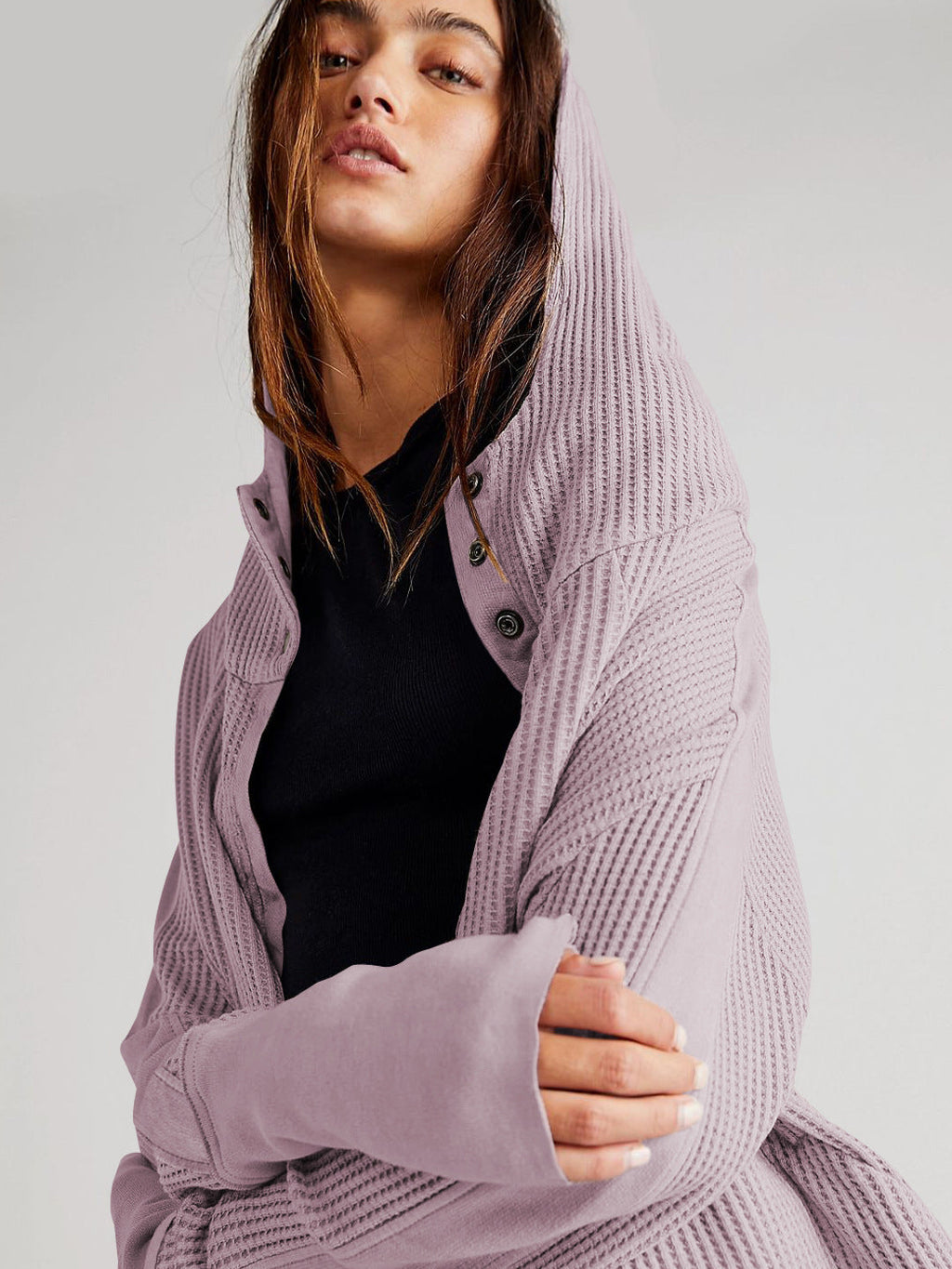 Patchwork Zipper Hoodie