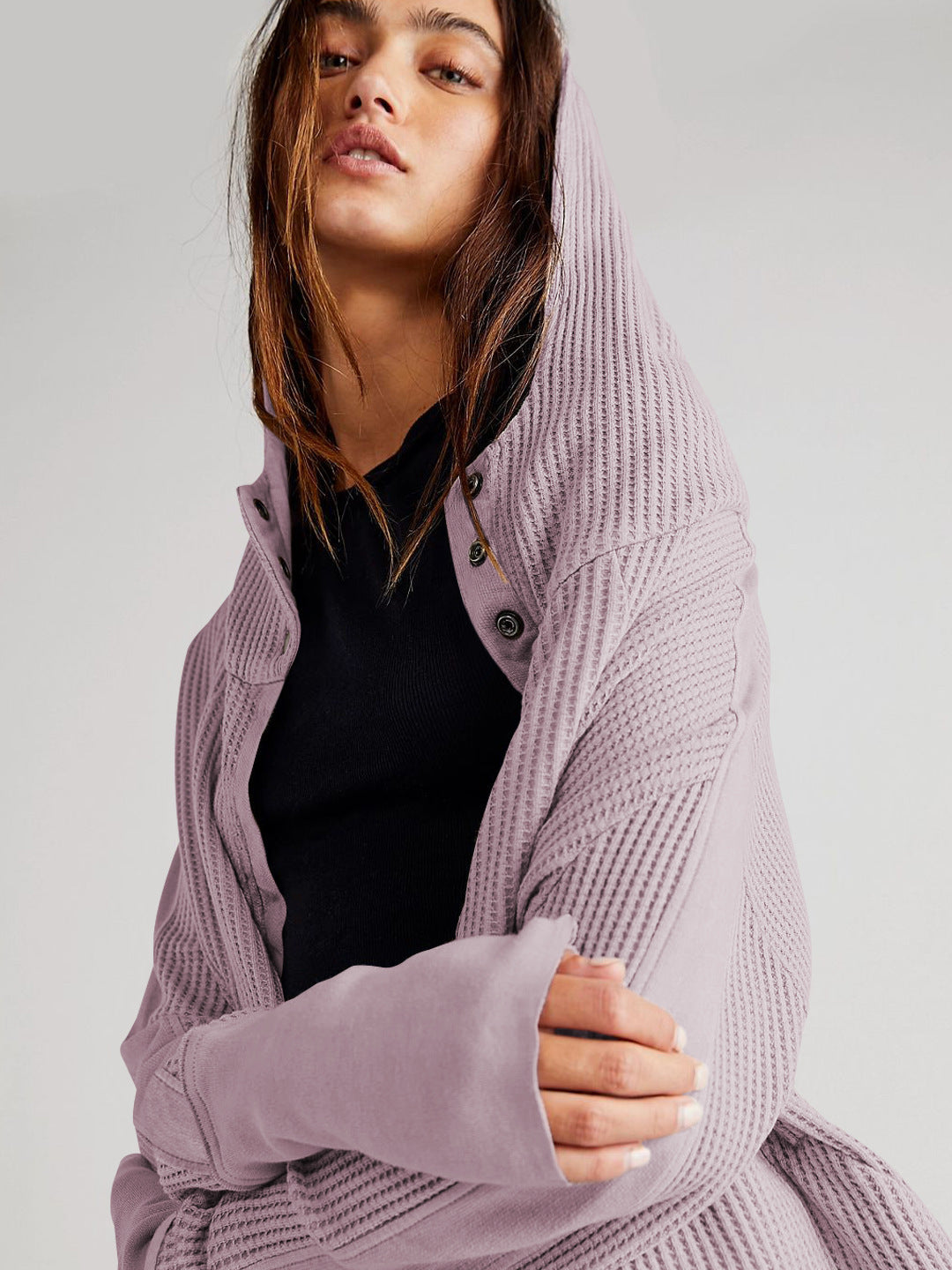Patchwork Zipper Hoodie