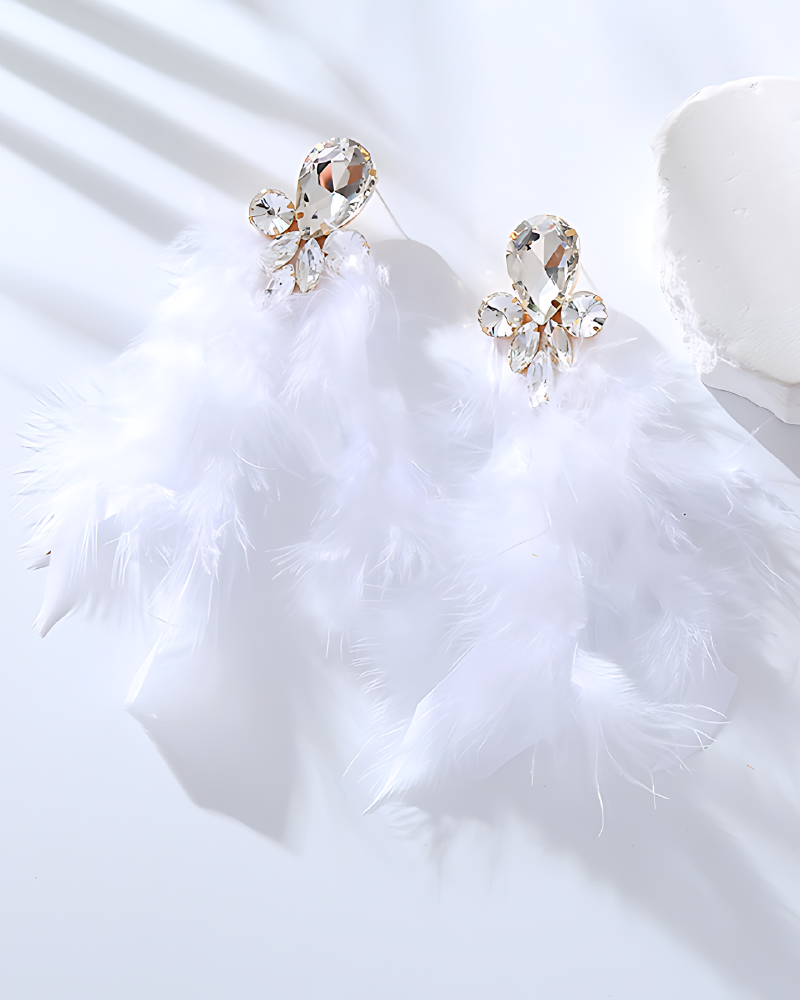 BARBADOS STATEMENT EARRINGS White