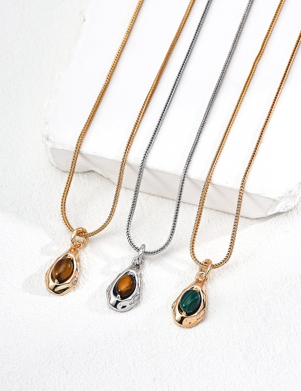 Eye of the Earth Natural Crystal Pendant Necklace