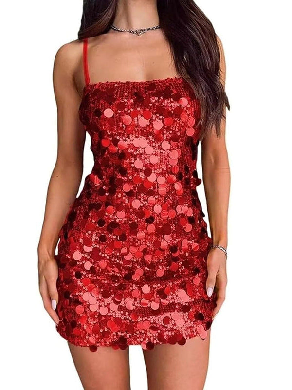 Sequin Strapless Dress