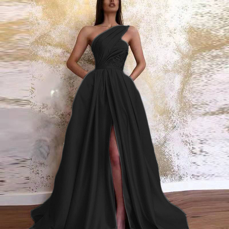 Split-Front Off-the-Shoulder Dresses