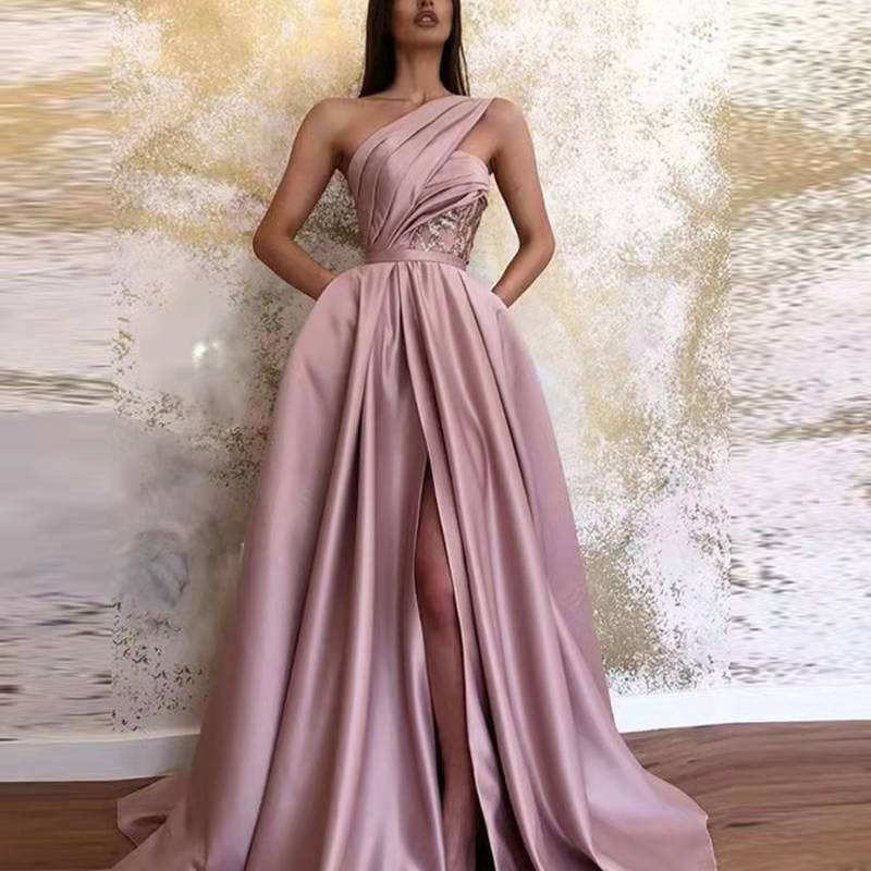 Split-Front Off-the-Shoulder Dresses