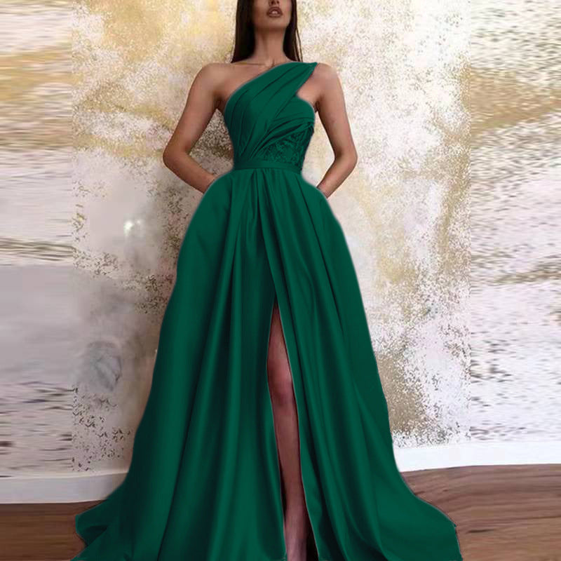 Split-Front Off-the-Shoulder Dresses