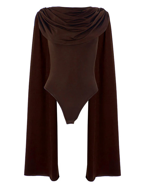 Goddess Draped Cape Bodysuits