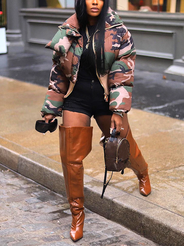Camo Puffer Jackets