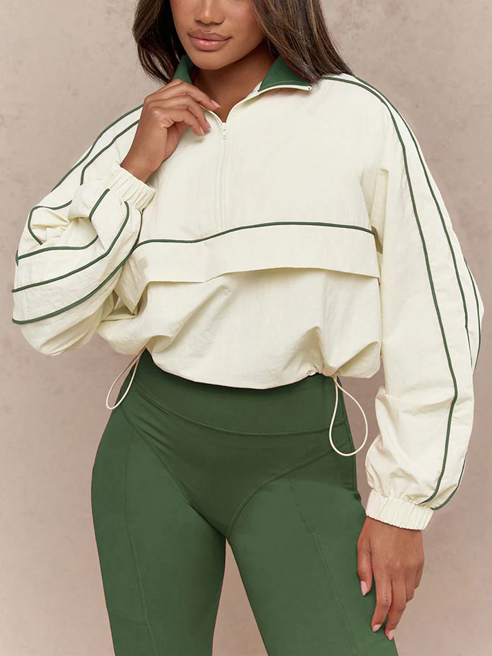 Athletic Jacket And Leggings Track Sets