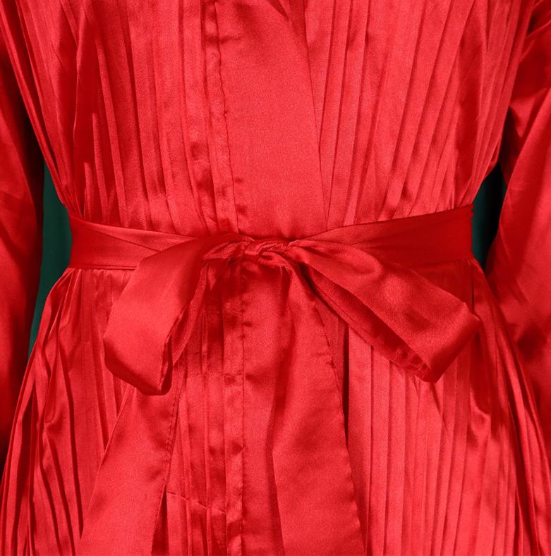 Solid-Color Pleated Oversized Sets