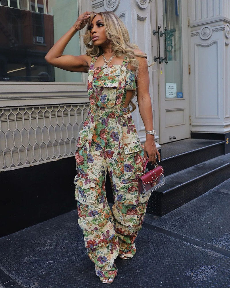 Unload The Denim Jumpsuit KHAKI