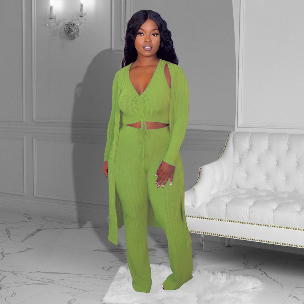 Sexy Long-Sleeve Custom-Fit Fashionable Slim-Fit Set