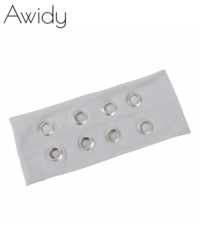 Hollow Out Metal Eyelets Elastic Headband