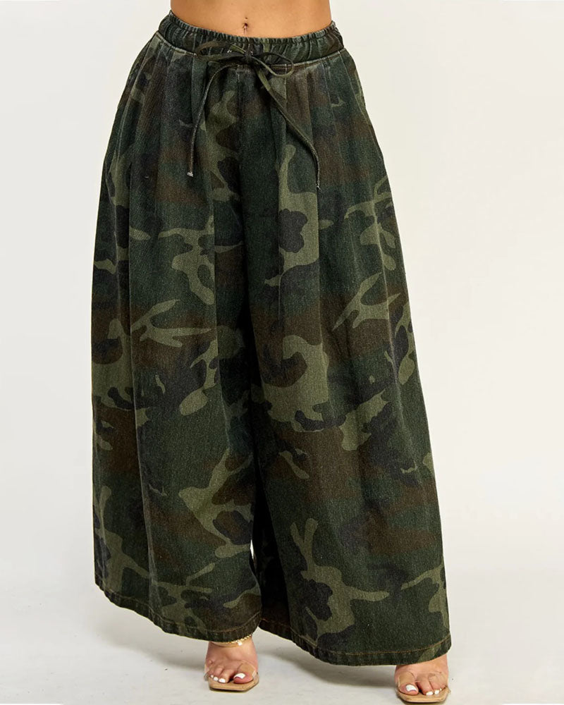 Addie Baby Pants Cotton Camo