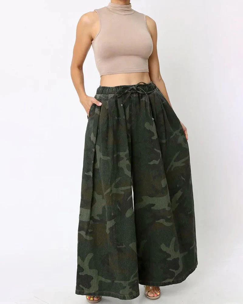 Addie Baby Pants Denim Camo