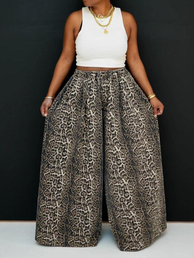 Addie Baby Pants Cotton Leopard