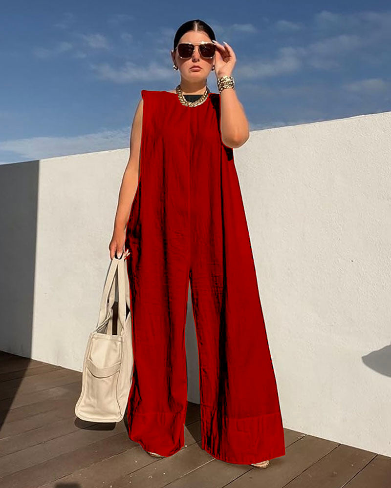 Adelicia Jumpsuit Red