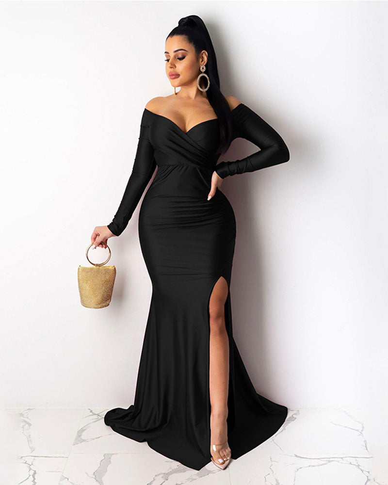 That Leg Tho Evening Dress Black