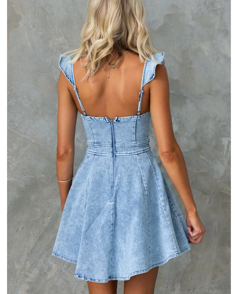 Anne Denim Mini Dress