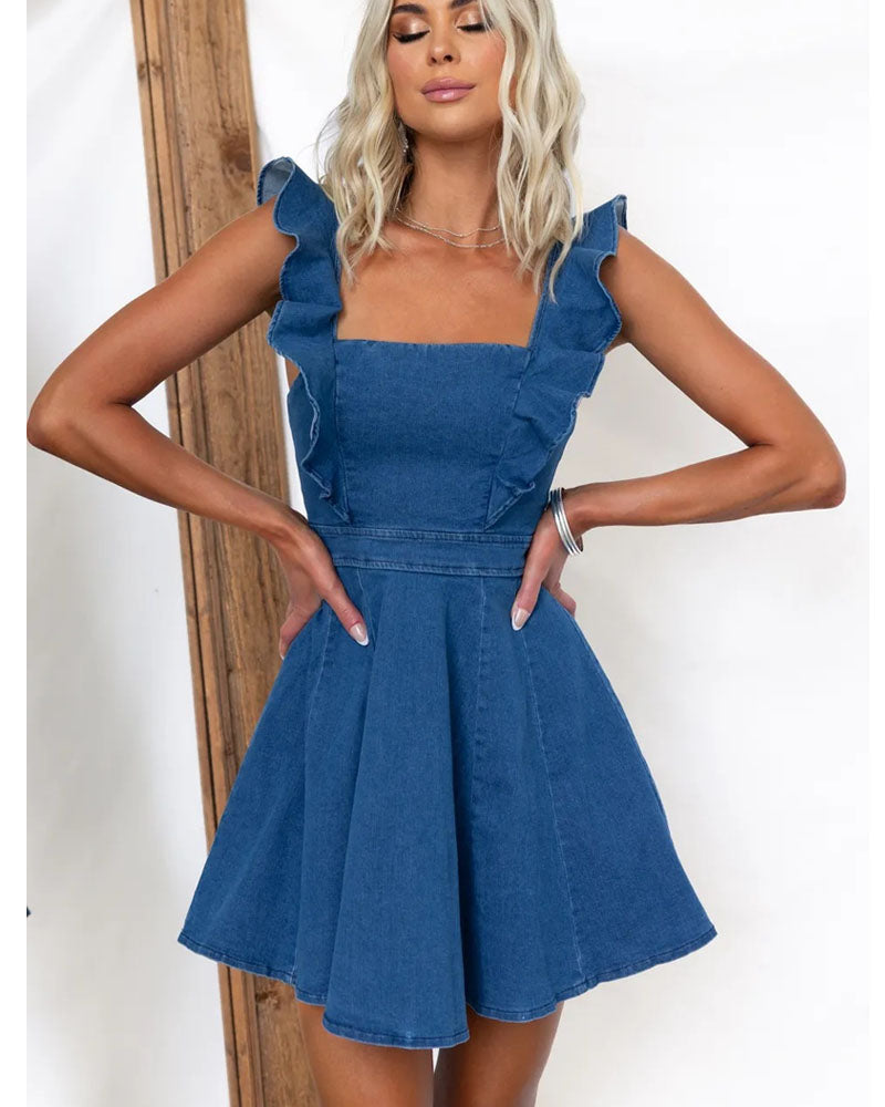 Anne Denim Mini Dress