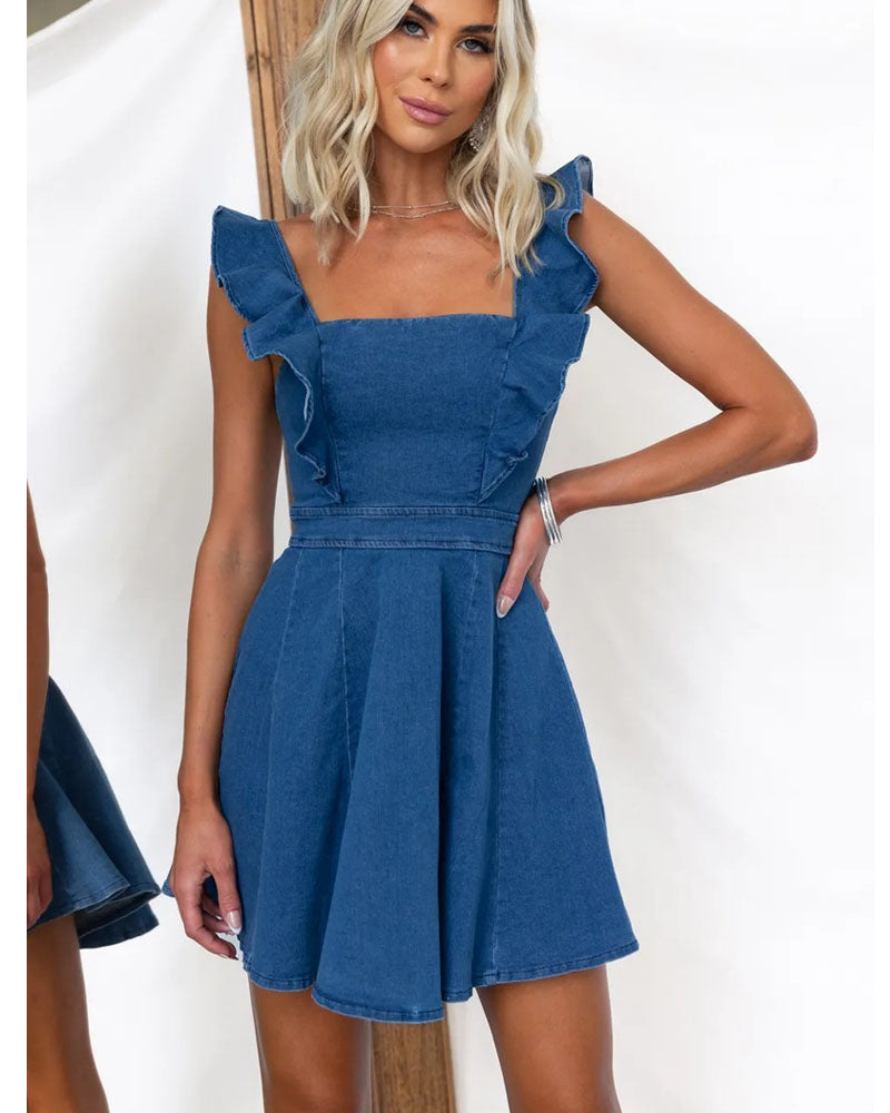 Anne Denim Mini Dress