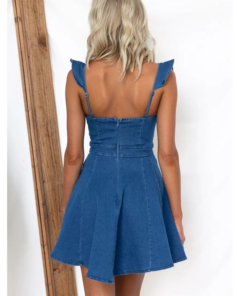 Anne Denim Mini Dress