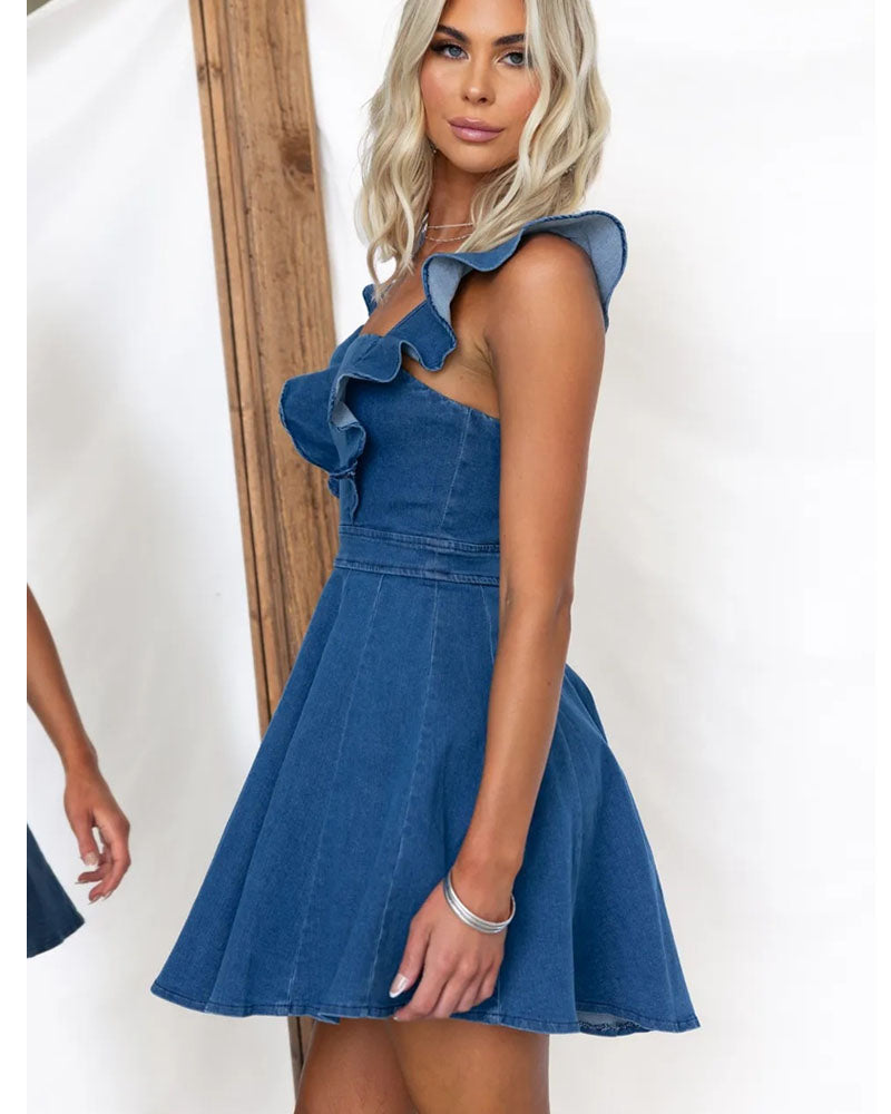Anne Denim Mini Dress