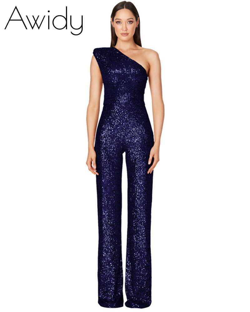 Ashley Lauren Sequin Jumpsuit