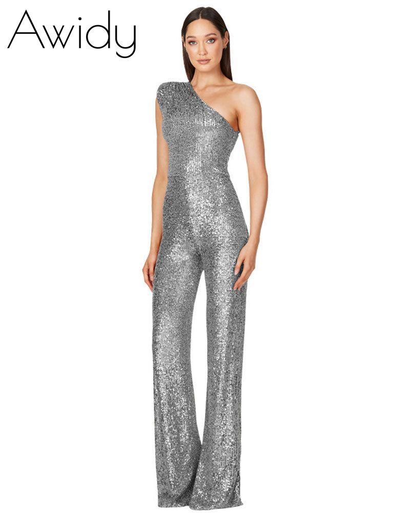 Ashley Lauren Sequin Jumpsuit