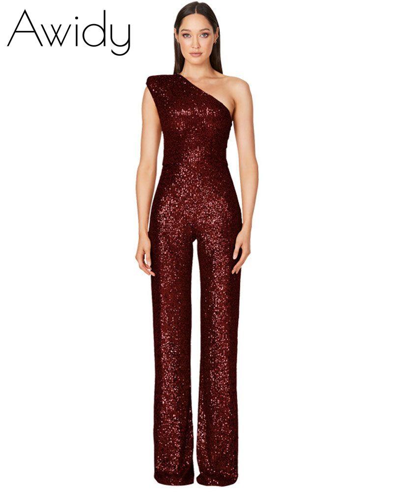 Ashley Lauren Sequin Jumpsuit