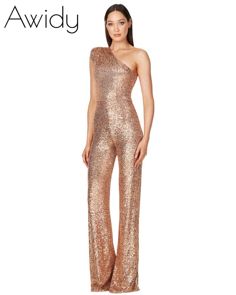 Ashley Lauren Sequin Jumpsuit