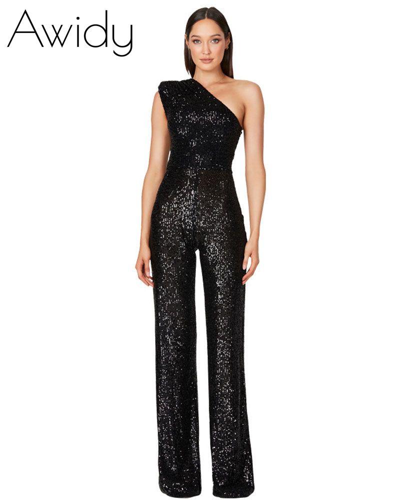 Ashley Lauren Sequin Jumpsuit