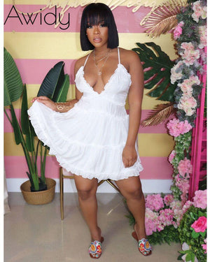 Astrid Mini Dress White