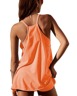 Athletic Spaghetti Strap Romper Dress